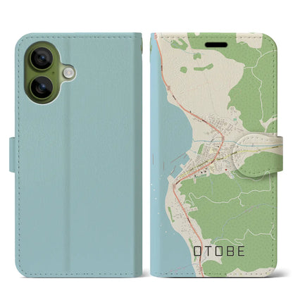 【乙部（北海道）】地図柄iPhoneケース（手帳タイプ）