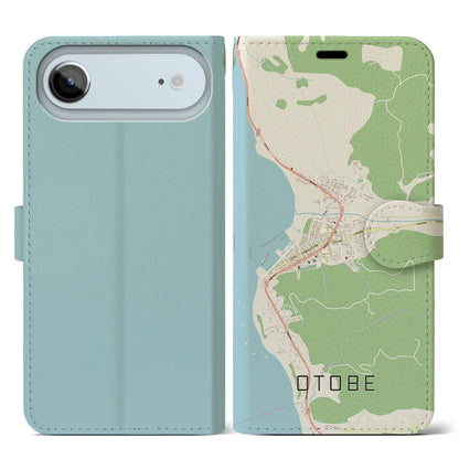 【乙部（北海道）】地図柄iPhoneケース（手帳タイプ）