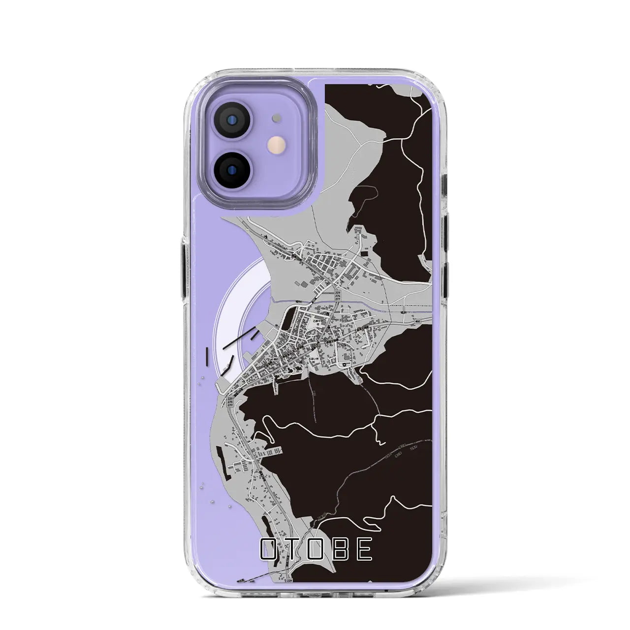 【乙部（北海道）】地図柄iPhoneケース（MagSafeタイプ）