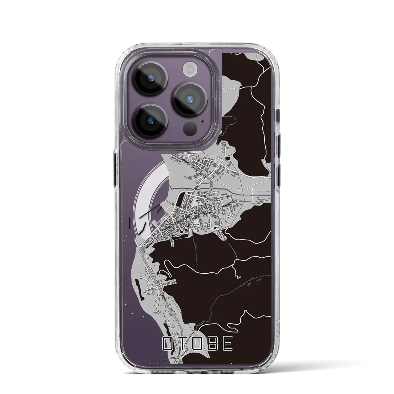 【乙部（北海道）】地図柄iPhoneケース（MagSafeタイプ）