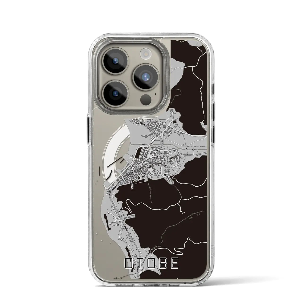 【乙部（北海道）】地図柄iPhoneケース（MagSafeタイプ）