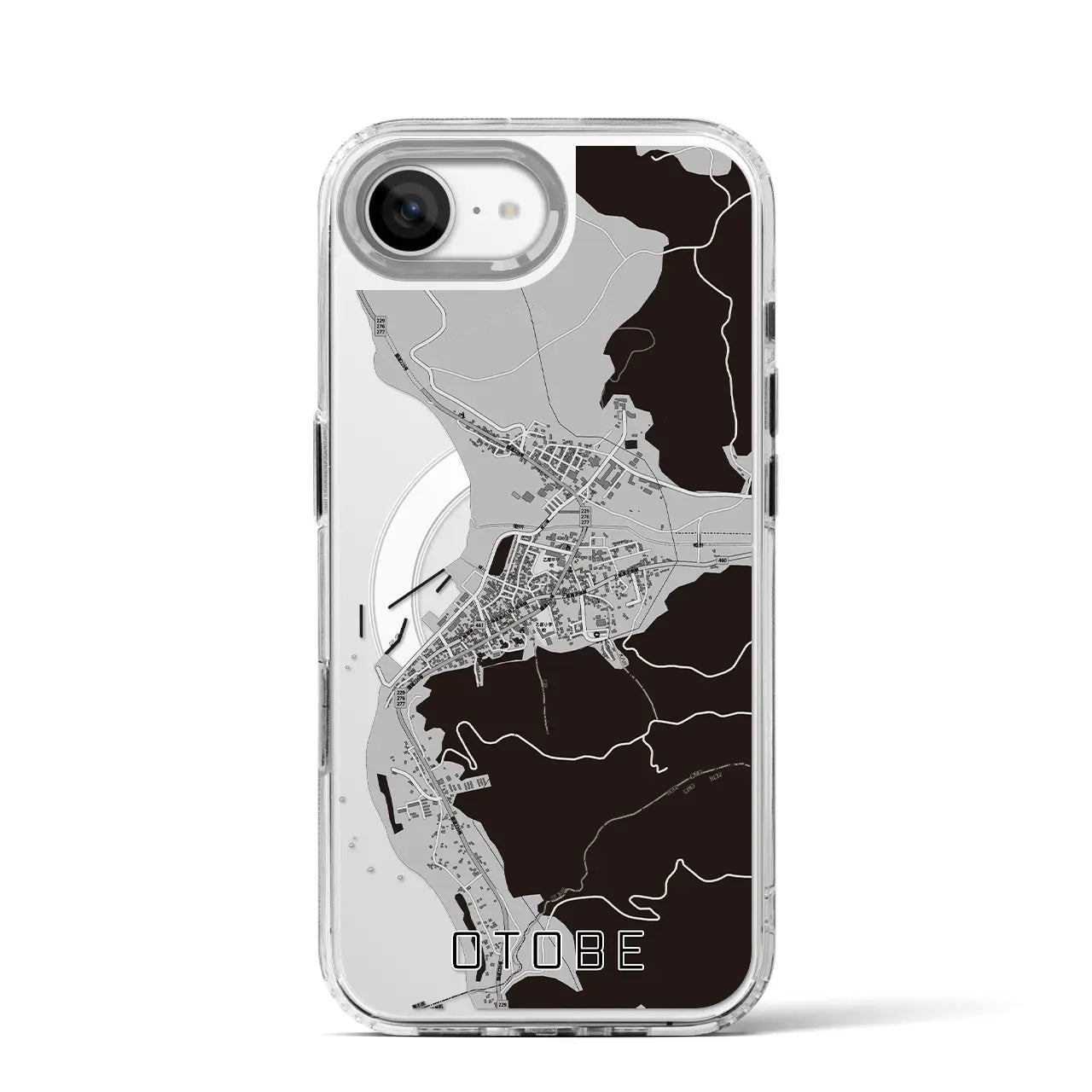 【乙部（北海道）】地図柄iPhoneケース（MagSafeタイプ）