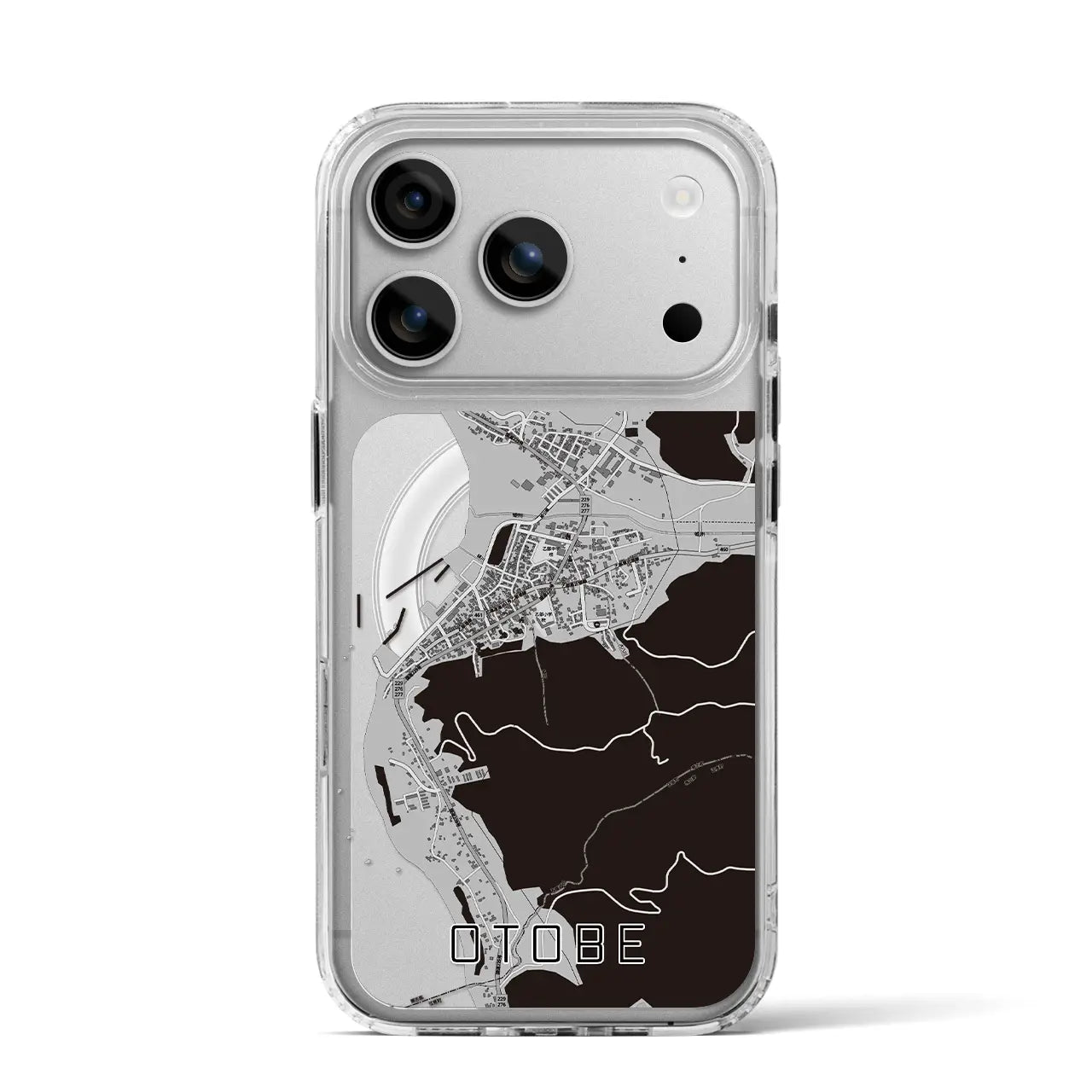 【乙部（北海道）】地図柄iPhoneケース（MagSafeタイプ）
