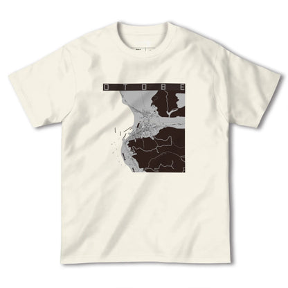 【乙部（北海道）】地図柄ヘビーウェイトTシャツ