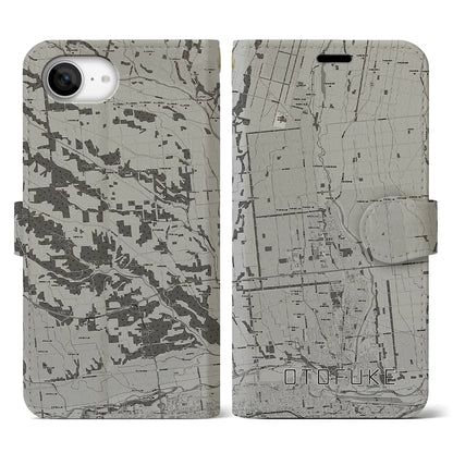 【音更（北海道）】地図柄iPhoneケース（手帳タイプ）