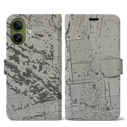 【音更（北海道）】地図柄iPhoneケース（手帳タイプ）