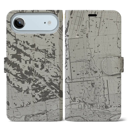 【音更（北海道）】地図柄iPhoneケース（手帳タイプ）