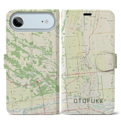 【音更（北海道）】地図柄iPhoneケース（手帳タイプ）