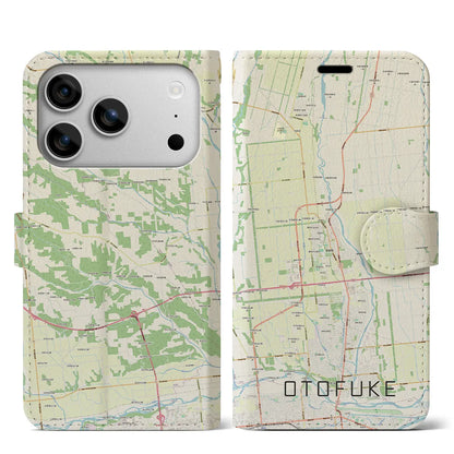 【音更（北海道）】地図柄iPhoneケース（手帳タイプ）