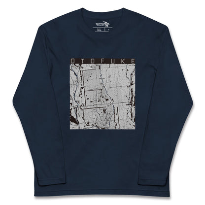 【音更（北海道）】地図柄ロングスリーブTシャツ