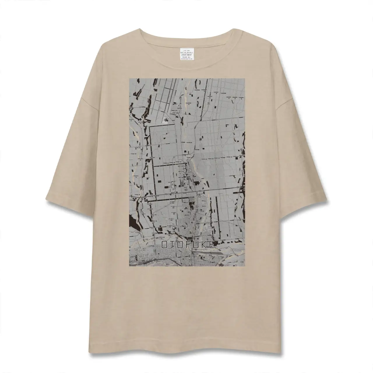 【音更（北海道）】地図柄ビッグシルエットTシャツ