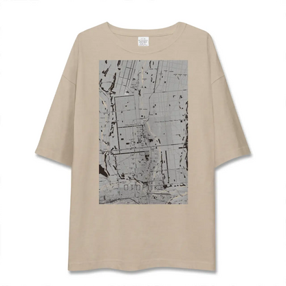 【音更（北海道）】地図柄ビッグシルエットTシャツ