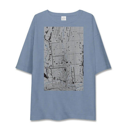 【音更（北海道）】地図柄ビッグシルエットTシャツ