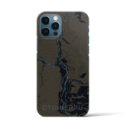 【音威子府（北海道）】地図柄iPhoneケース（バックカバータイプ）