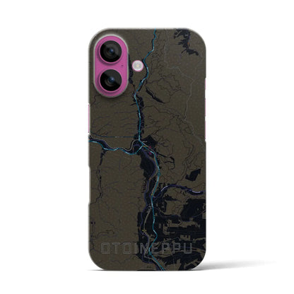 【音威子府（北海道）】地図柄iPhoneケース（バックカバータイプ）