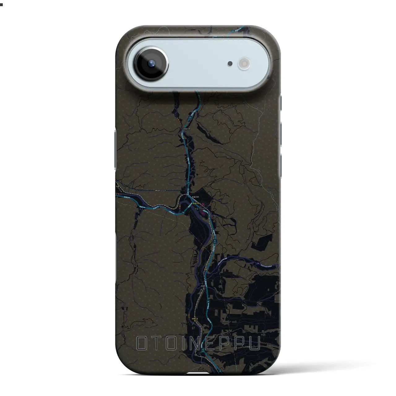 【音威子府（北海道）】地図柄iPhoneケース（バックカバータイプ）