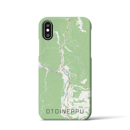 【音威子府（北海道）】地図柄iPhoneケース（バックカバータイプ）