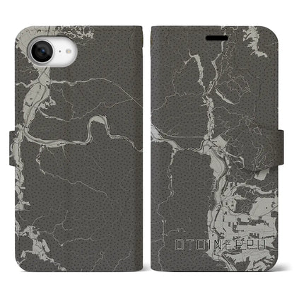 【音威子府（北海道）】地図柄iPhoneケース（手帳タイプ）