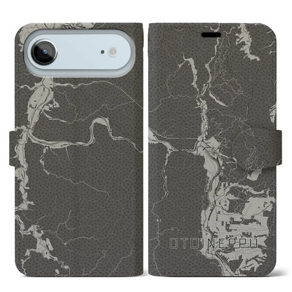 【音威子府（北海道）】地図柄iPhoneケース（手帳タイプ）