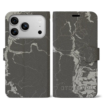 【音威子府（北海道）】地図柄iPhoneケース（手帳タイプ）