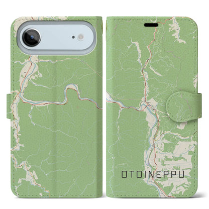 【音威子府（北海道）】地図柄iPhoneケース（手帳タイプ）