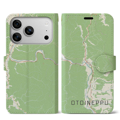 【音威子府（北海道）】地図柄iPhoneケース（手帳タイプ）