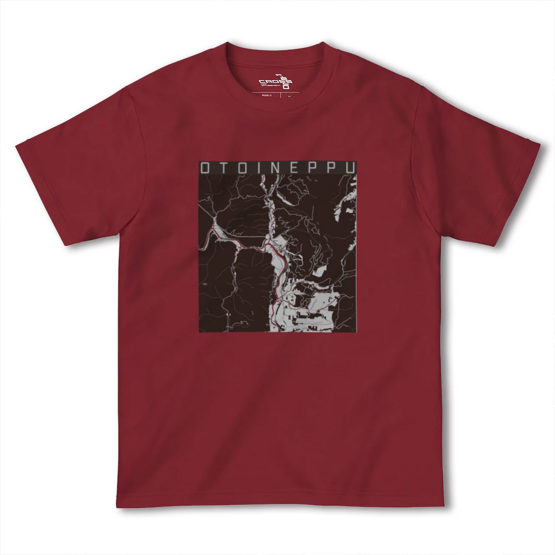 【音威子府(北海道)】地図柄ヘビーウェイトTシャツ