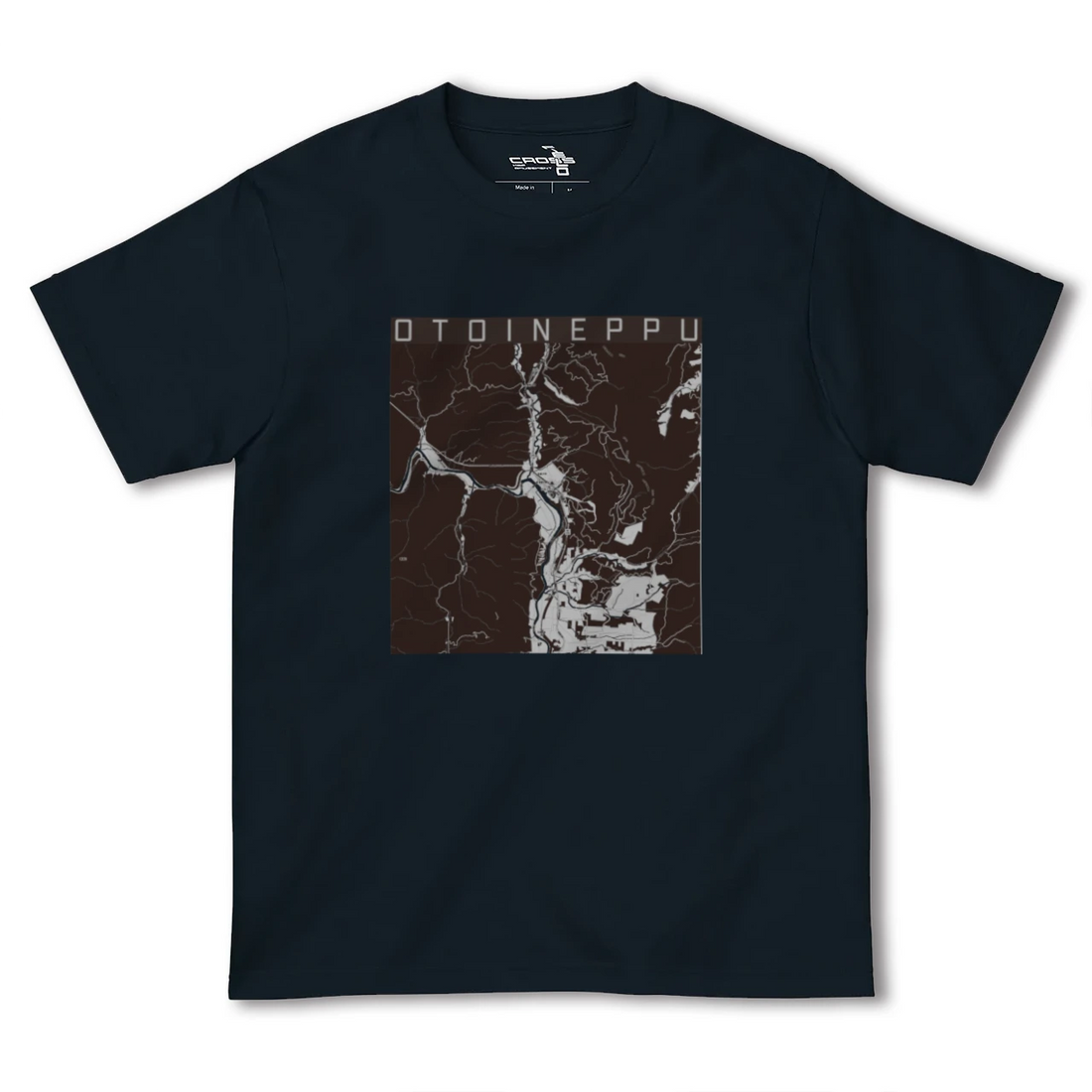 【音威子府(北海道)】地図柄ヘビーウェイトTシャツ