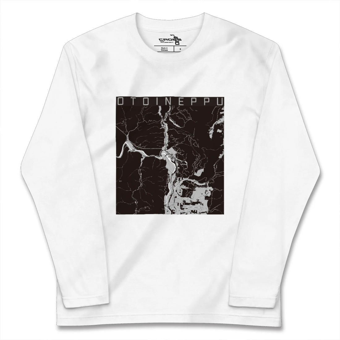 【音威子府(北海道)】地図柄ロングスリーブTシャツ