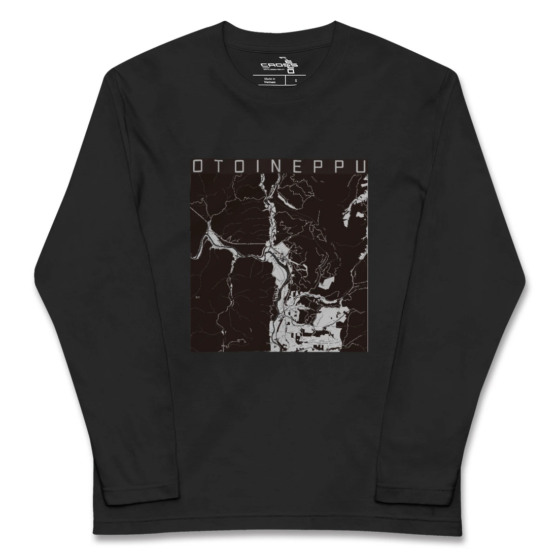 【音威子府(北海道)】地図柄ロングスリーブTシャツ