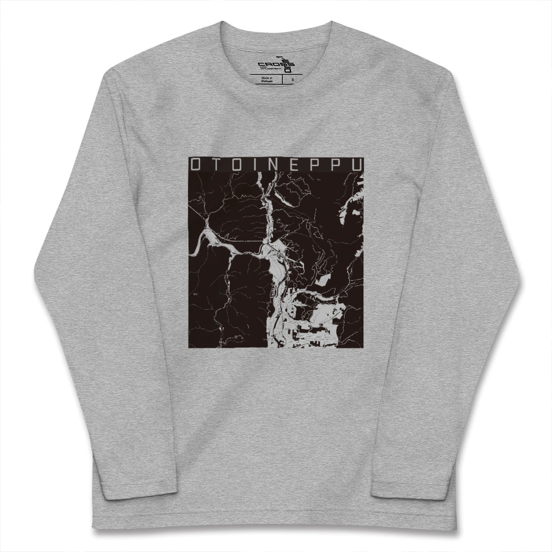 【音威子府(北海道)】地図柄ロングスリーブTシャツ