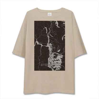【音威子府（北海道）】地図柄ビッグシルエットTシャツ