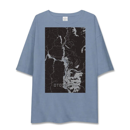 【音威子府（北海道）】地図柄ビッグシルエットTシャツ