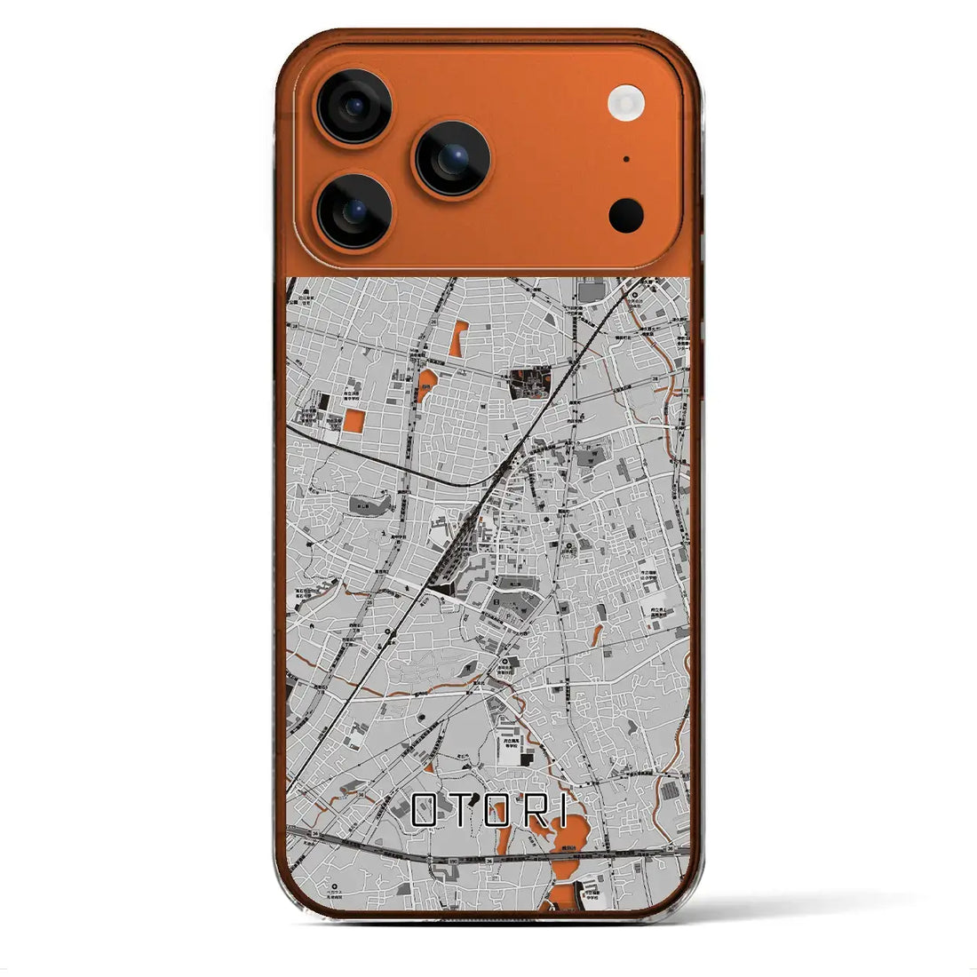 【鳳（大阪府）】地図柄iPhoneケース（クリアタイプ）