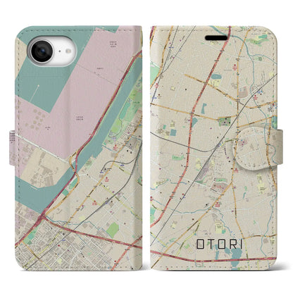 【鳳（大阪府）】地図柄iPhoneケース（手帳タイプ）