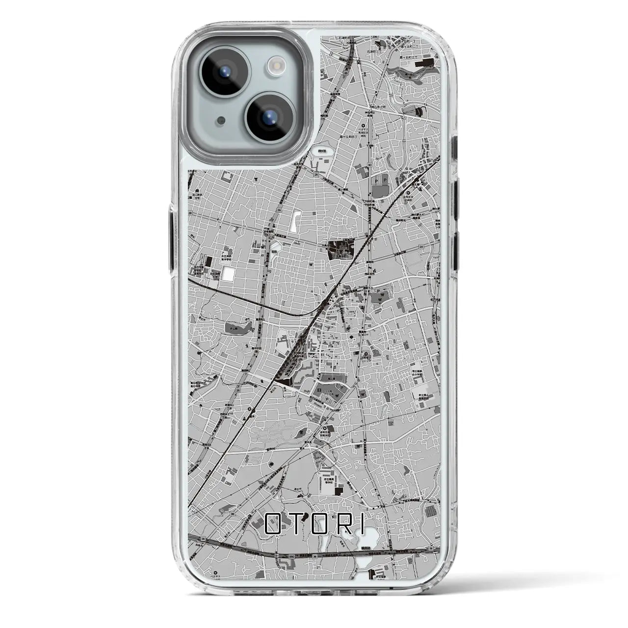 【鳳（大阪府）】地図柄iPhoneケース（MagSafeタイプ）