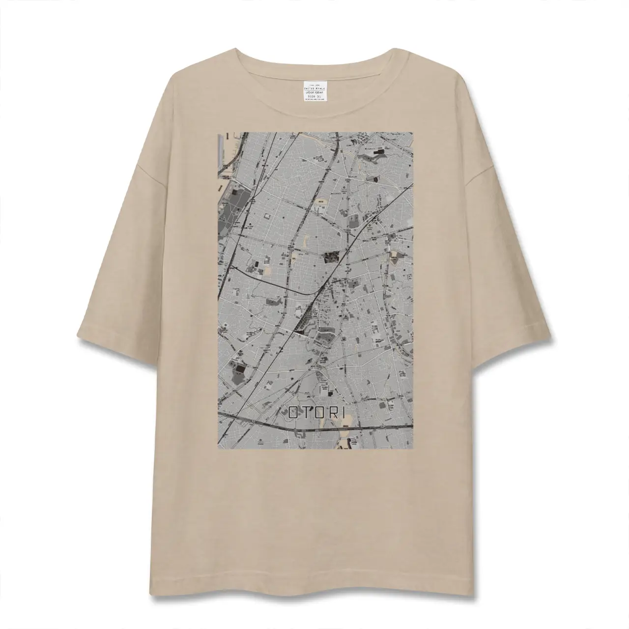 【鳳（大阪府）】地図柄ビッグシルエットTシャツ