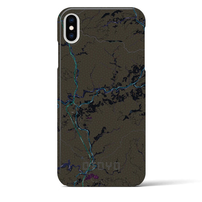 【大豊（高知県）】地図柄iPhoneケース（バックカバータイプ）