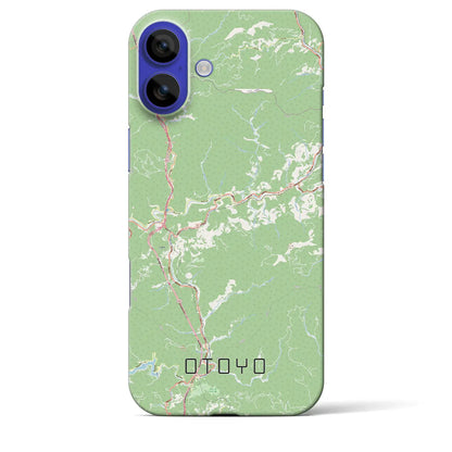 【大豊（高知県）】地図柄iPhoneケース（バックカバータイプ）ナチュラル・iPhone 16 Pro Max 用