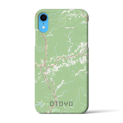 【大豊（高知県）】地図柄iPhoneケース（バックカバータイプ）