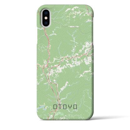 【大豊（高知県）】地図柄iPhoneケース（バックカバータイプ）