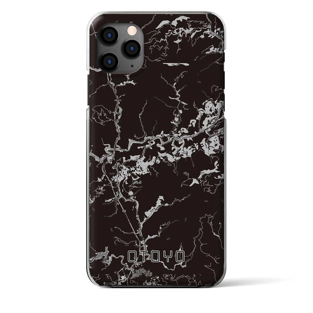 【大豊（高知県）】地図柄iPhoneケース（クリアタイプ）