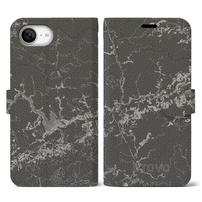 【大豊（高知県）】地図柄iPhoneケース（手帳タイプ）