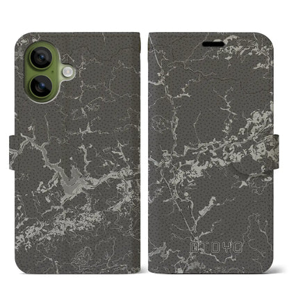 【大豊（高知県）】地図柄iPhoneケース（手帳タイプ）