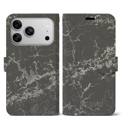 【大豊（高知県）】地図柄iPhoneケース（手帳タイプ）