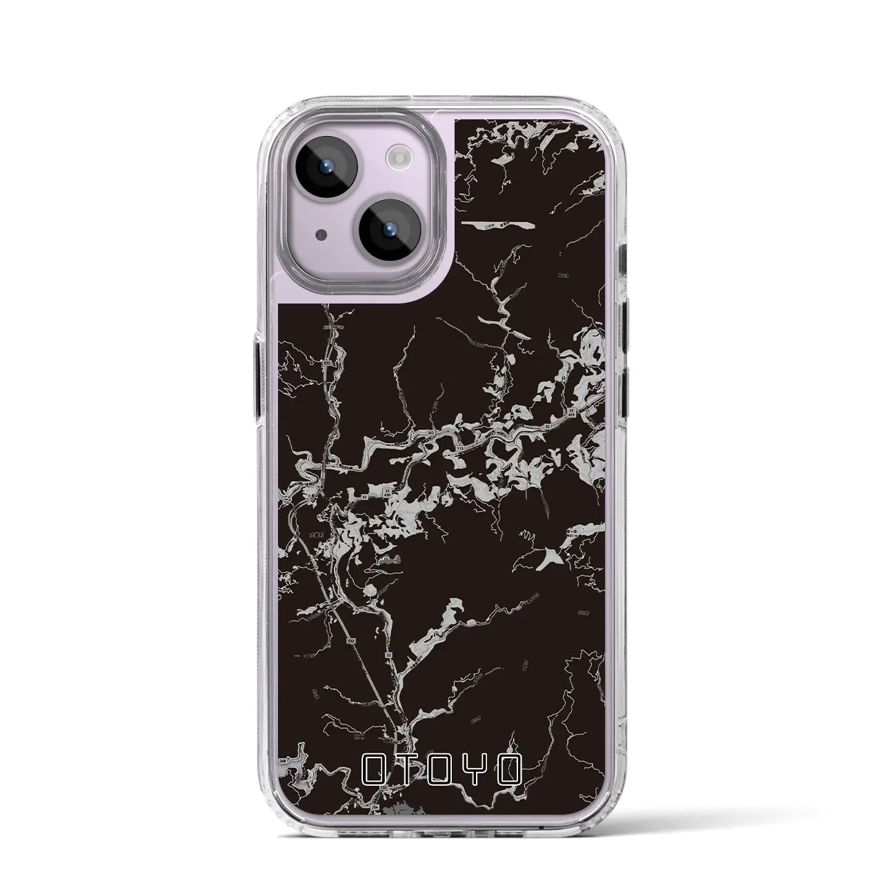 【大豊（高知県）】地図柄iPhoneケース（MagSafeタイプ）