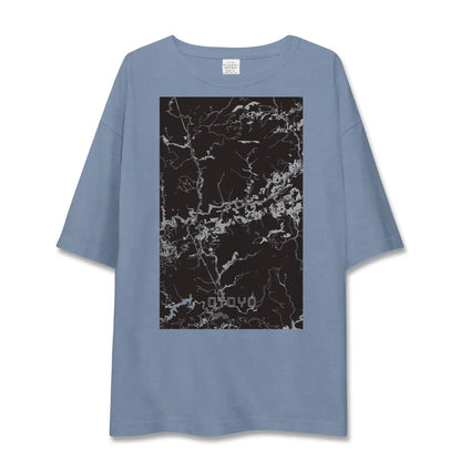 【大豊（高知県）】地図柄ビッグシルエットTシャツ