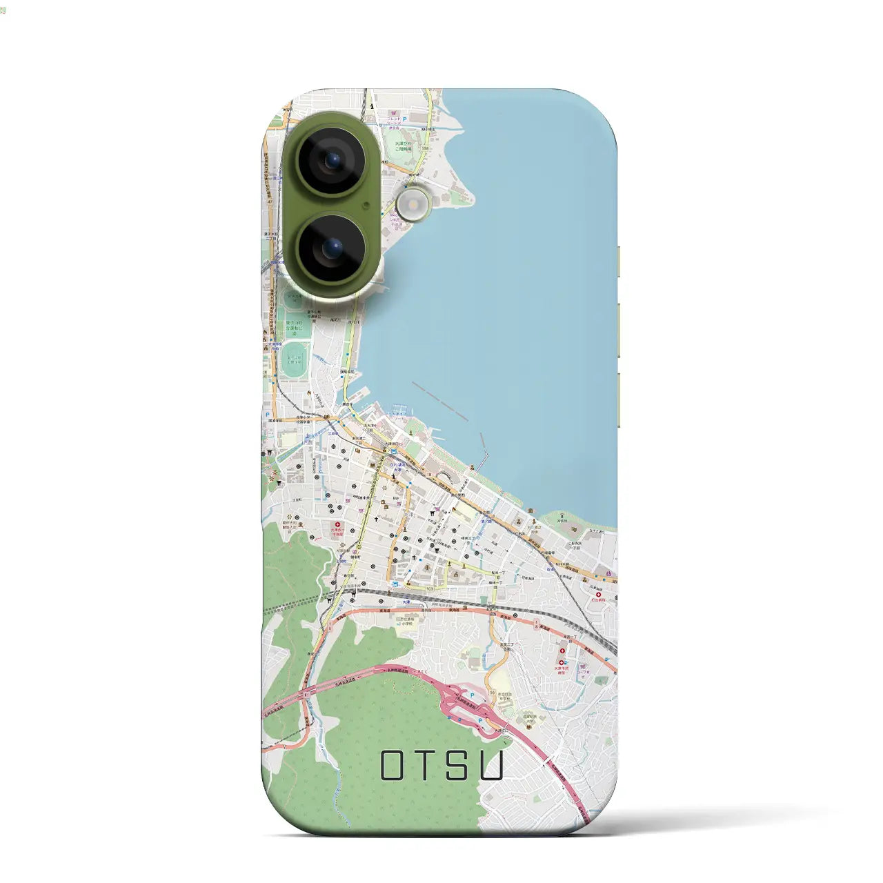 【大津（滋賀県）】地図柄iPhoneケース（バックカバータイプ）