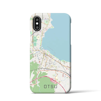 【大津（滋賀県）】地図柄iPhoneケース（バックカバータイプ）