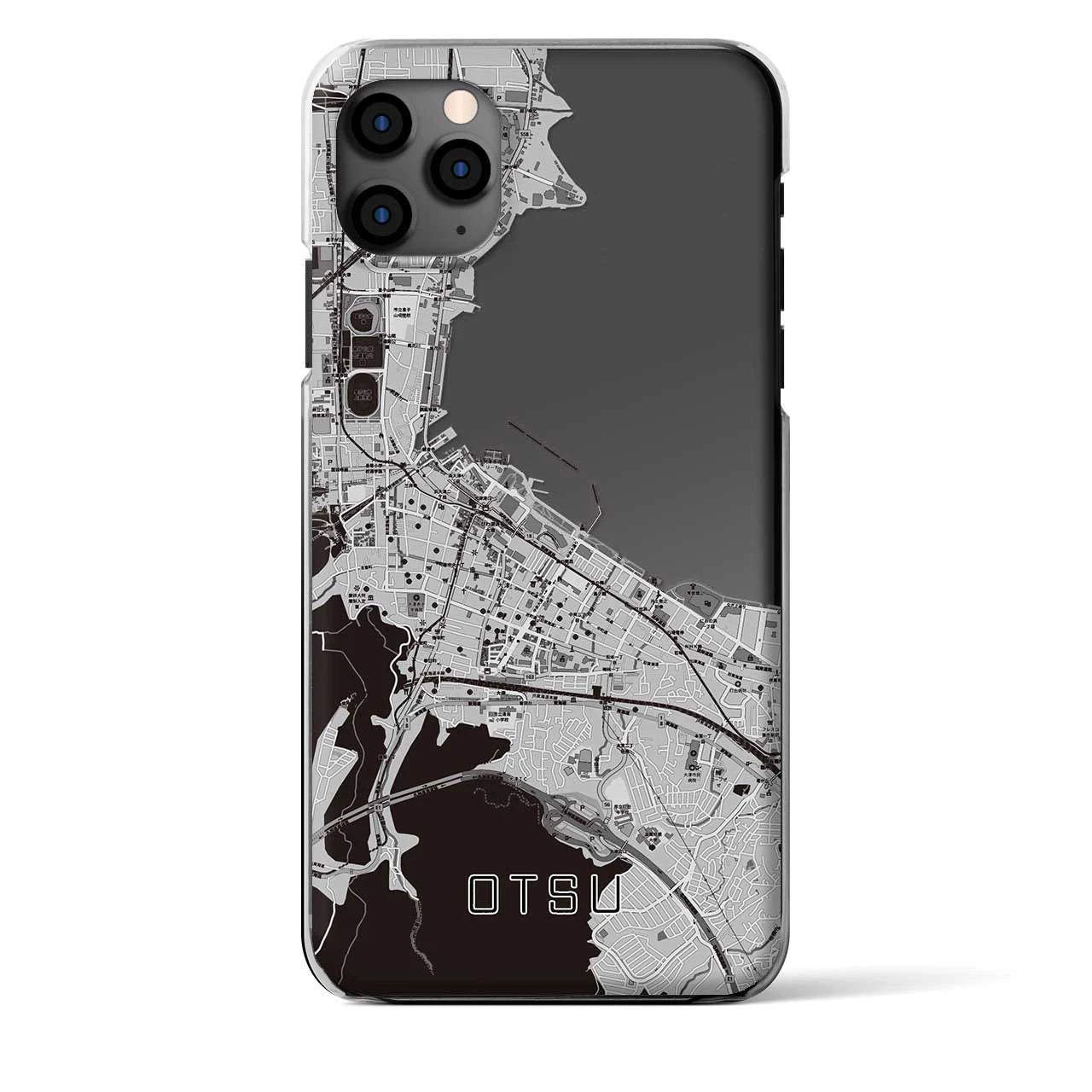 【大津（滋賀県）】地図柄iPhoneケース（クリアタイプ）